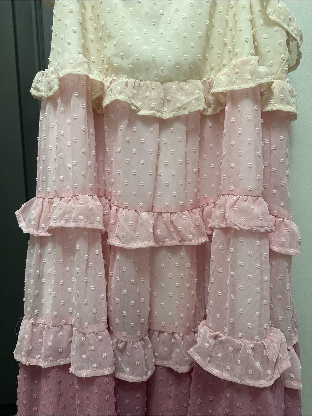 Tiered Pink Ombré Dress Women’s Sz XL - Picture 2 of 5